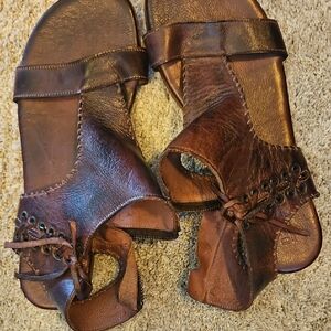 Bed Stu Brown Leather Sandals